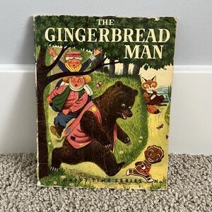 RARE Vintage The Gingerbread Man Book 1962 Nancy Nolte No 7 Happy Time Series